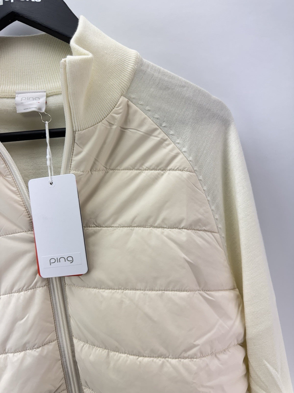 Ping Golf Ladies Jacket Fran Hybrid Full Zip UK 12 /Cream /New /279804