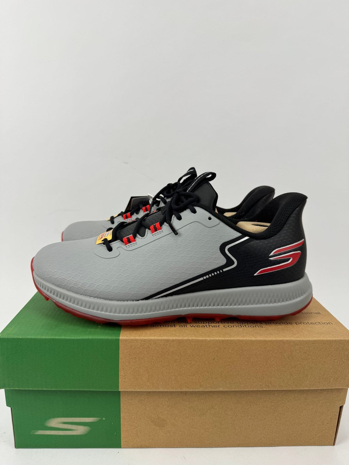 Skechers Go Golf Elite 6 Men's Waterproof Trainers Size UK 8.5 Charcoal/349990