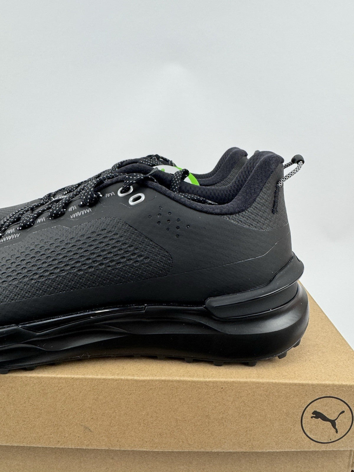Puma IGNITE Elevate X Golf Shoes Men's Size UK 7.5 Black Waterproof/321241