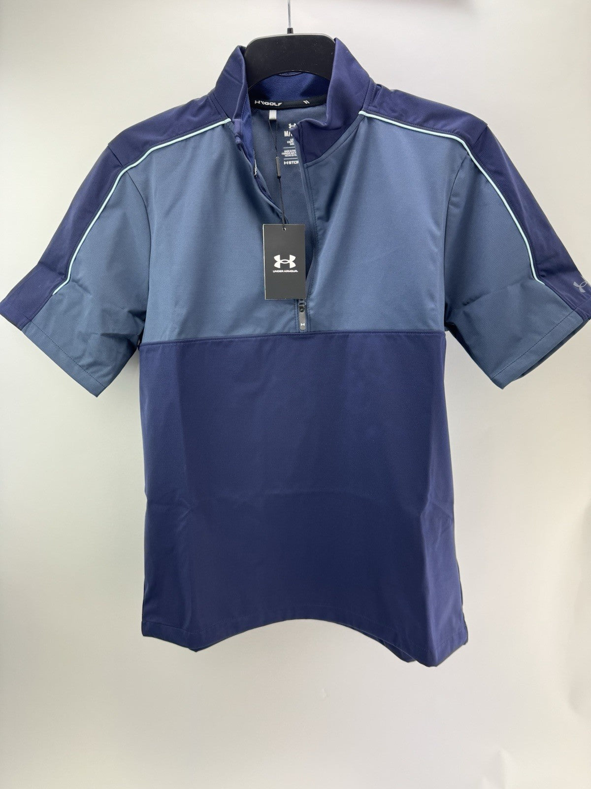 Under Armour Drive Wind 1/4 Zip Short Sleeve UK Medium /Navy /New /276760