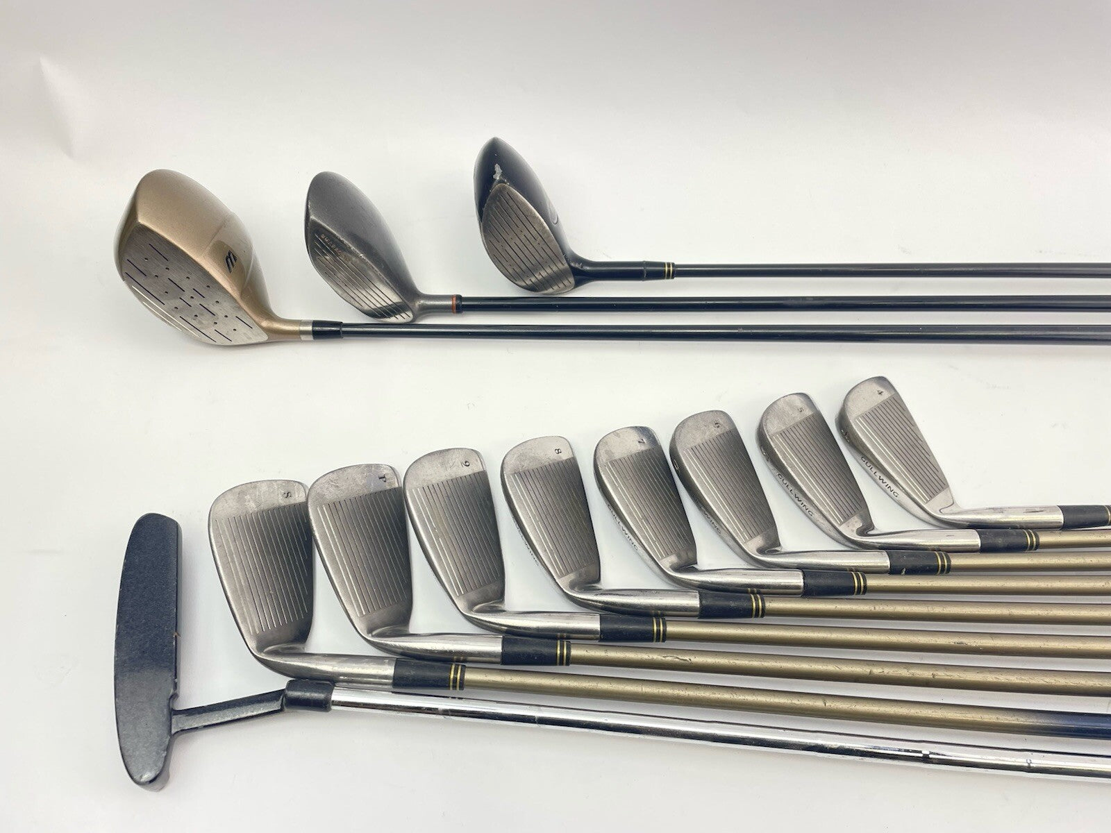 Mens Golf Package Set -1” Regular Flex Graphite 12 Clubs /New Grips /Right /Bag4