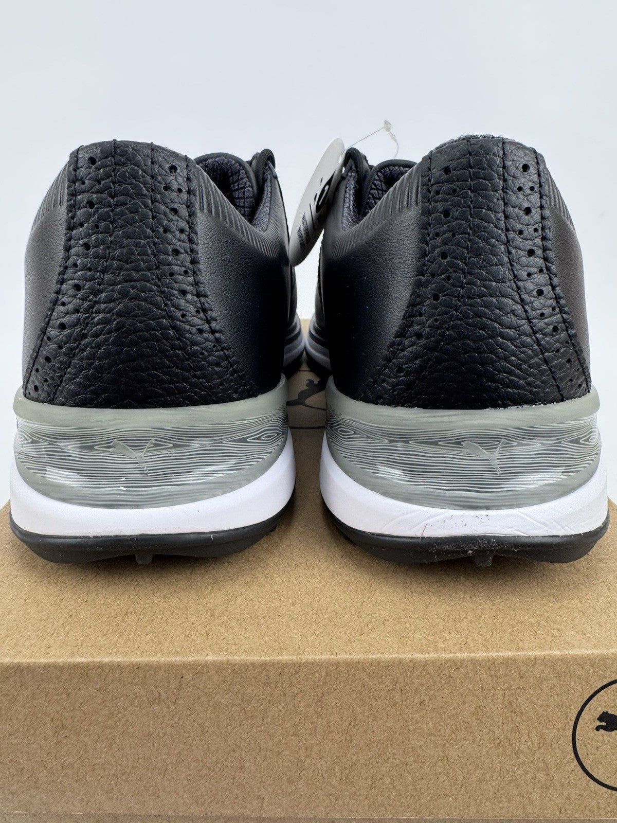 Puma Avant Golf Shoes Men's Size UK 7.5 Waterproof Black Premium/318447