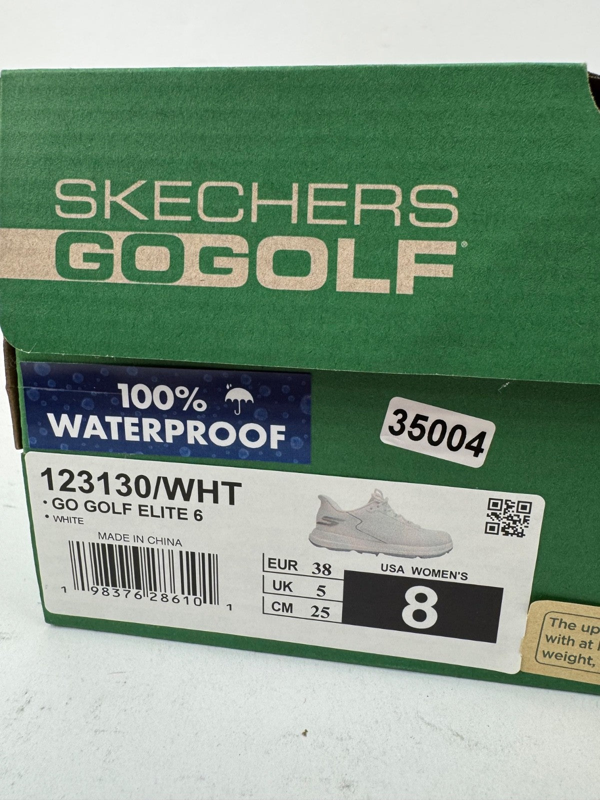Skechers Go Golf Elite 6 Women's Golf Shoes Size UK 5 Waterproof White/350048