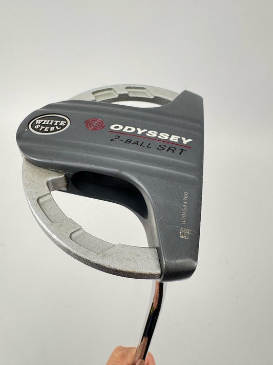 Odyssey White Steel 2-Ball SRT Mallet Putter Steel Shaft Stiff Flex /Left/367540