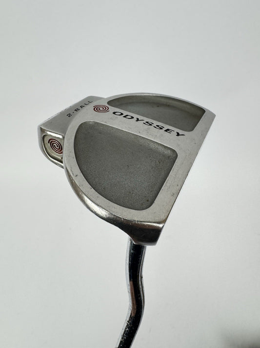 Odyssey 2-Ball Putter White Hot 34” Mallet /Right Handed /New Grip /342810