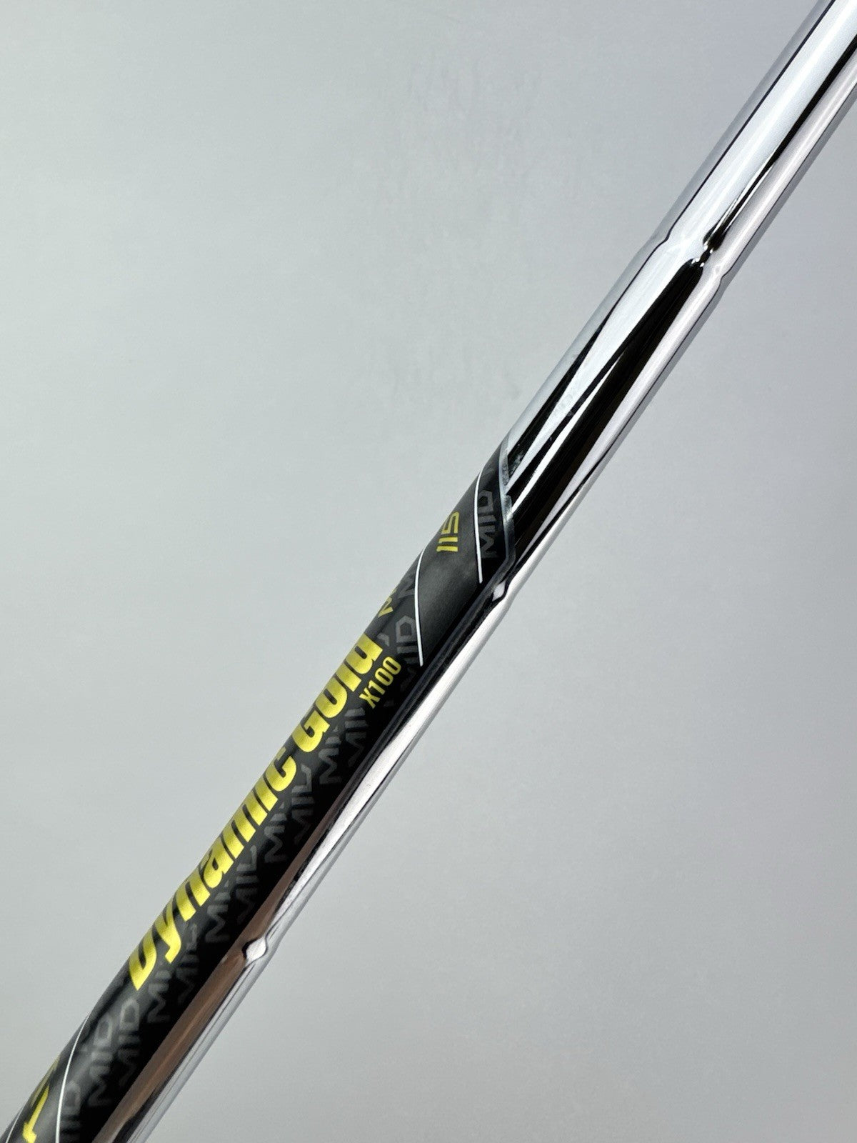 Dynamic Gold 115 Iron Shaft Mid X100 X Flex Steel 35.25” /0.355 Tapered /258936