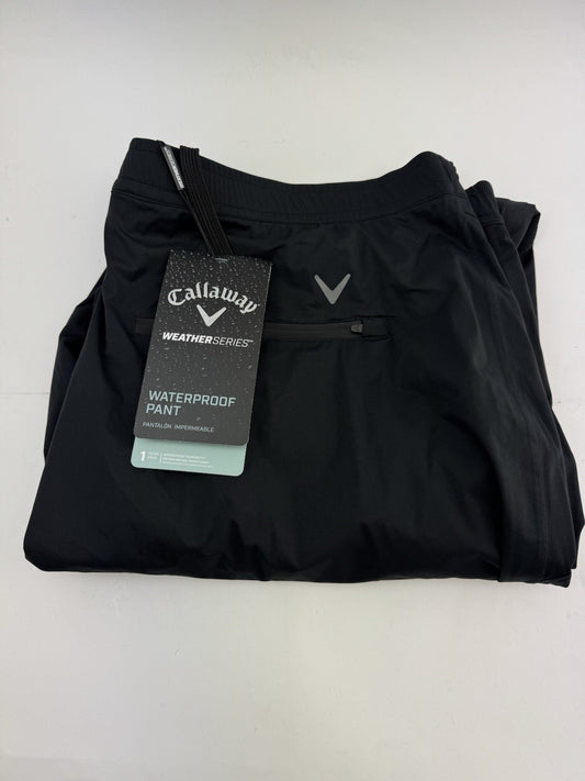 Callaway Stormlite Waterproof Trousers Mens /Size XXL 31 Leg /Black /New /242260