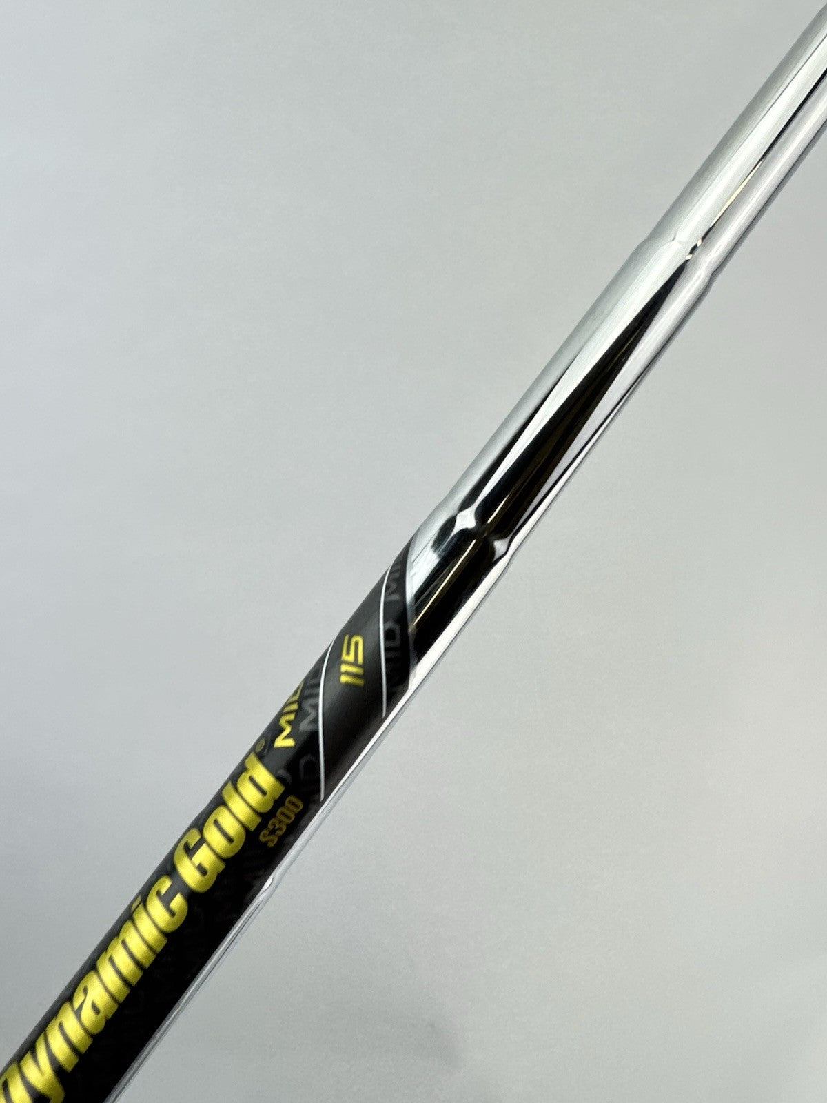 Dynamic Gold 115 Iron Shaft Mid S300 Stiff Flex Steel 36” /0.355 Tapered /294166