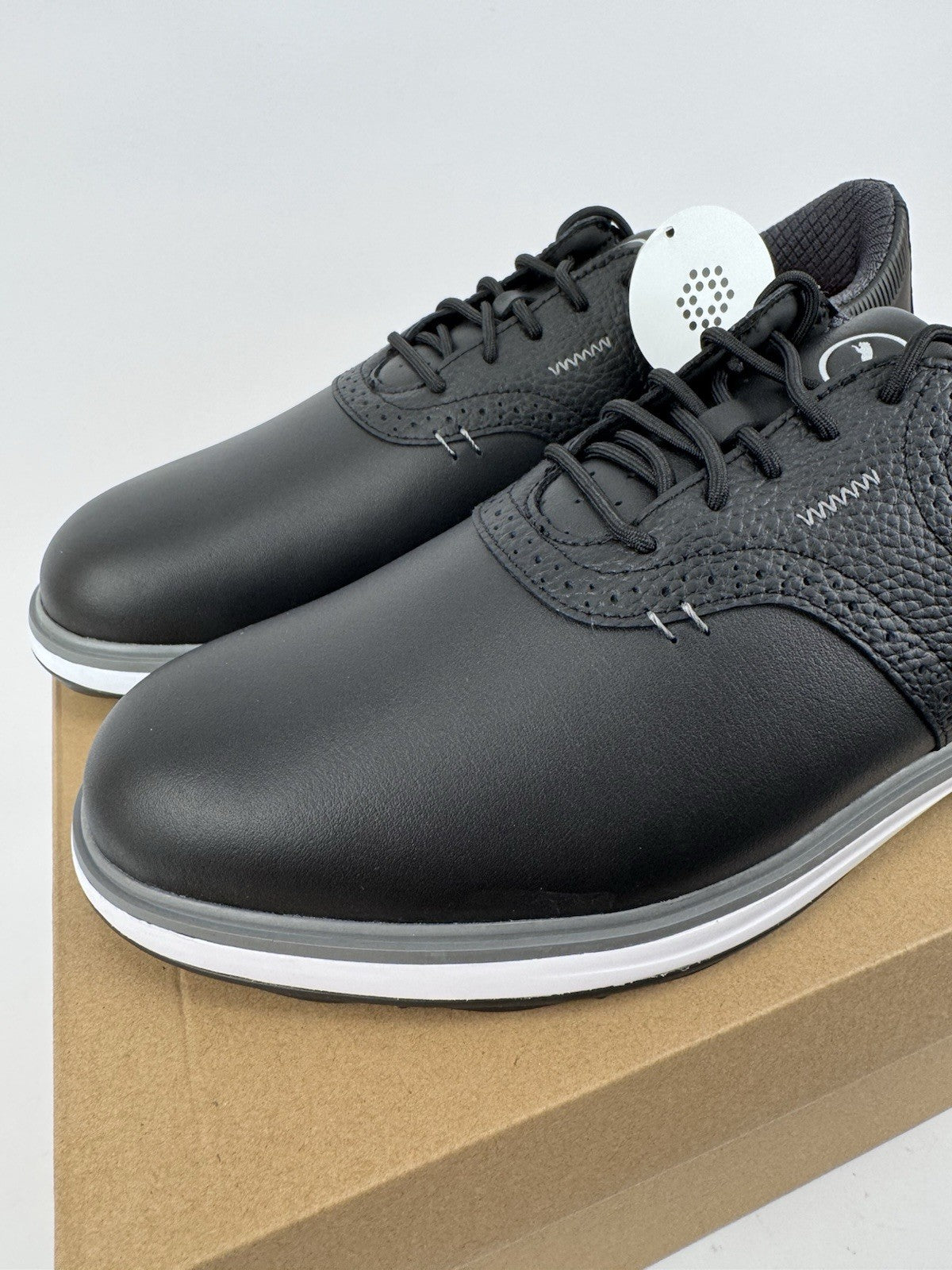 Puma Avant Golf Shoes Men's Size UK 10.5 Waterproof Black Premium/318413