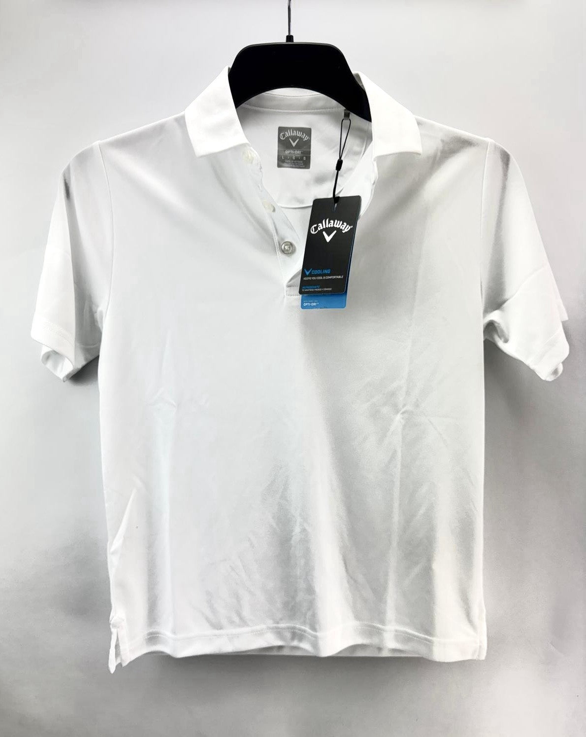 Men’s Callaway Golf Polo Shirt Short Sleeve White Size Large Brand New /275590
