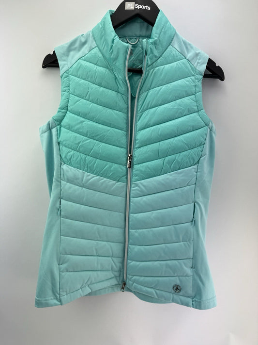 Green Lamb Golf Womens Gilet Thermal Windproof UK 10 /Aqua /New /298130