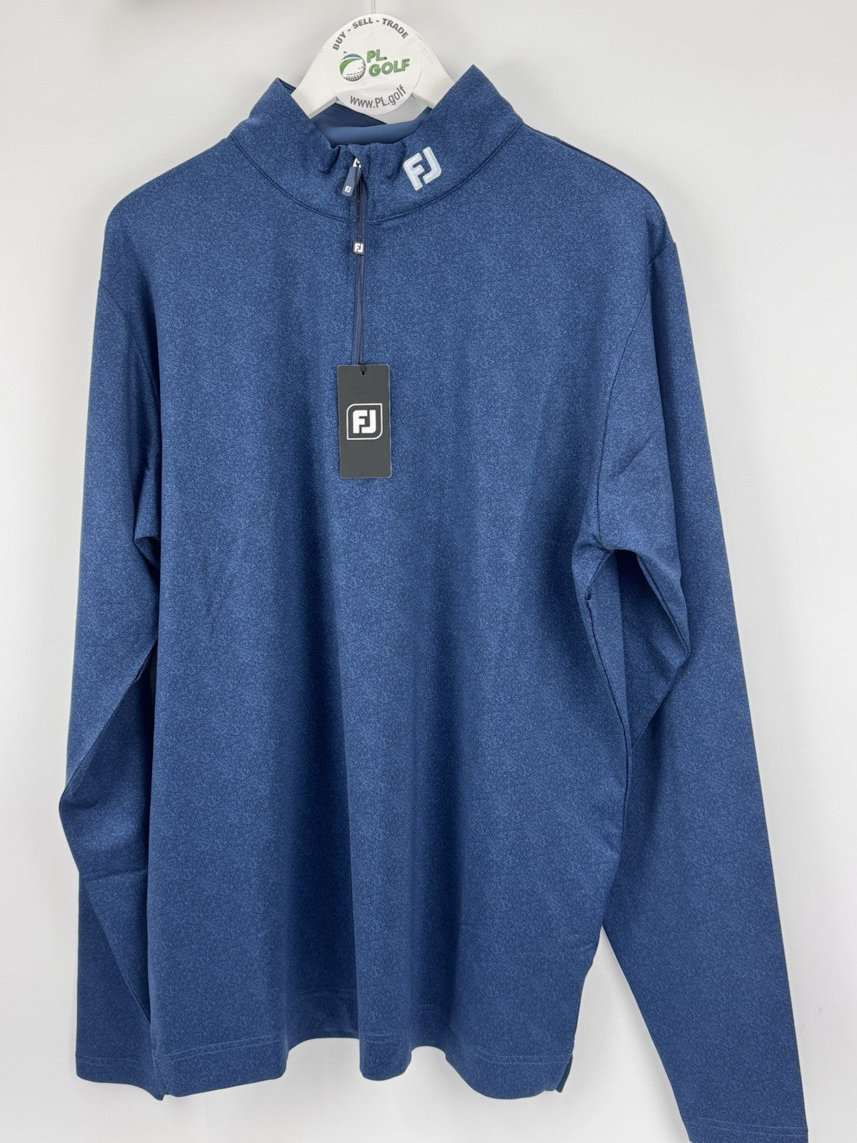 FootJoy Speckle Print Chill-Out Golf Pullover Men's Size Large/ Navy Blue/ 317113