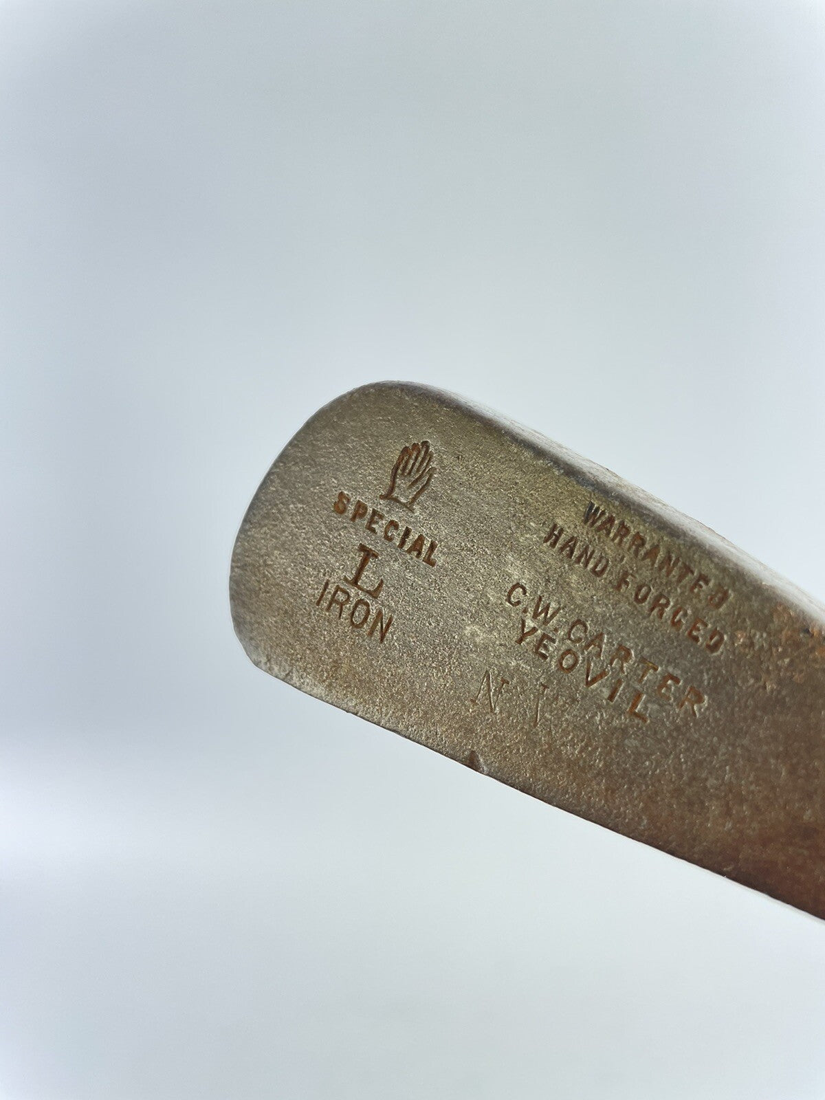 Hickory Golf Club Special Hand Stamp Ladies Iron “C.W Carter Yeovil” 38.5” /45621