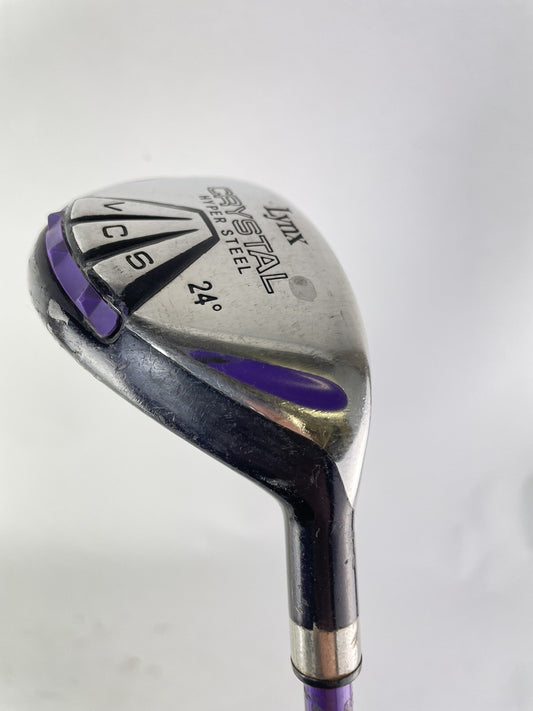 Lynx Ladies 4 Hybrid 24* Crystal Ladies Graphite /Right Handed /Golf Pride/143130