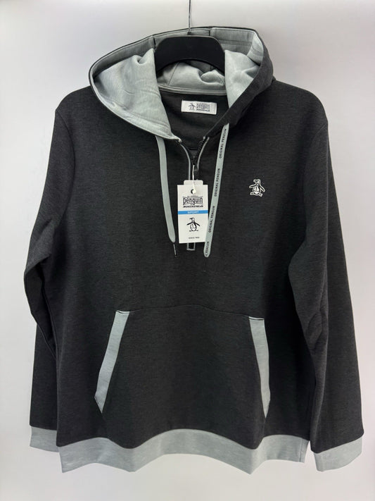 Original Penguin Golf Hoodie Earl Colour Block UK Large /Grey /New /252220