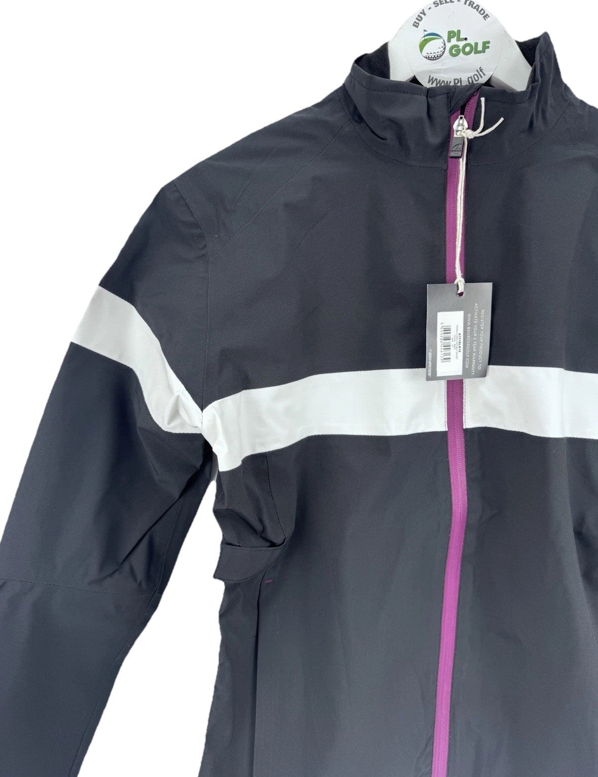 Ladies Benross Pearl Hydro Pro Black Rain Jacket UK Size 10/ Brand New/ 318071