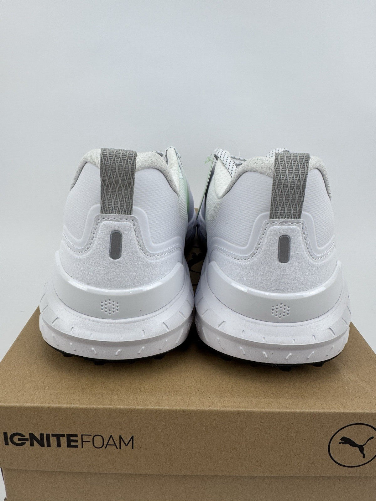 Puma Ignite Elevate 2 Tour Men's Golf Shoes Size UK 9 White Waterproof/319164