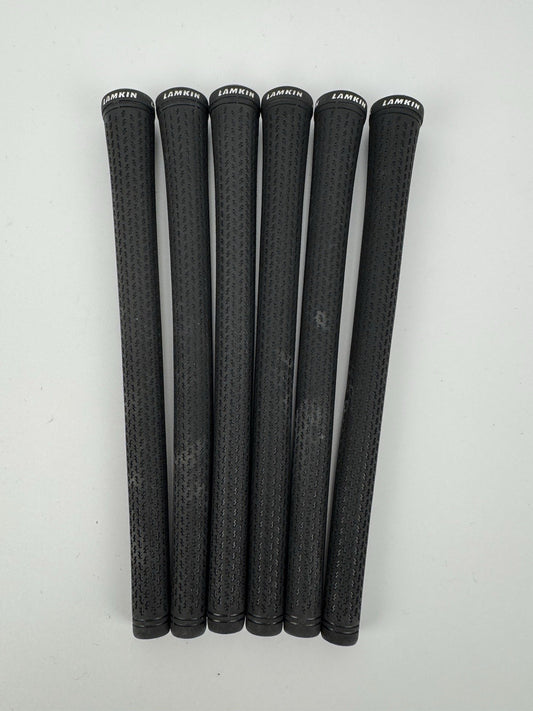 Lamkin Crossline 360 Golf Grips (6) Mens Standard /Black/White /Pulled /313640
