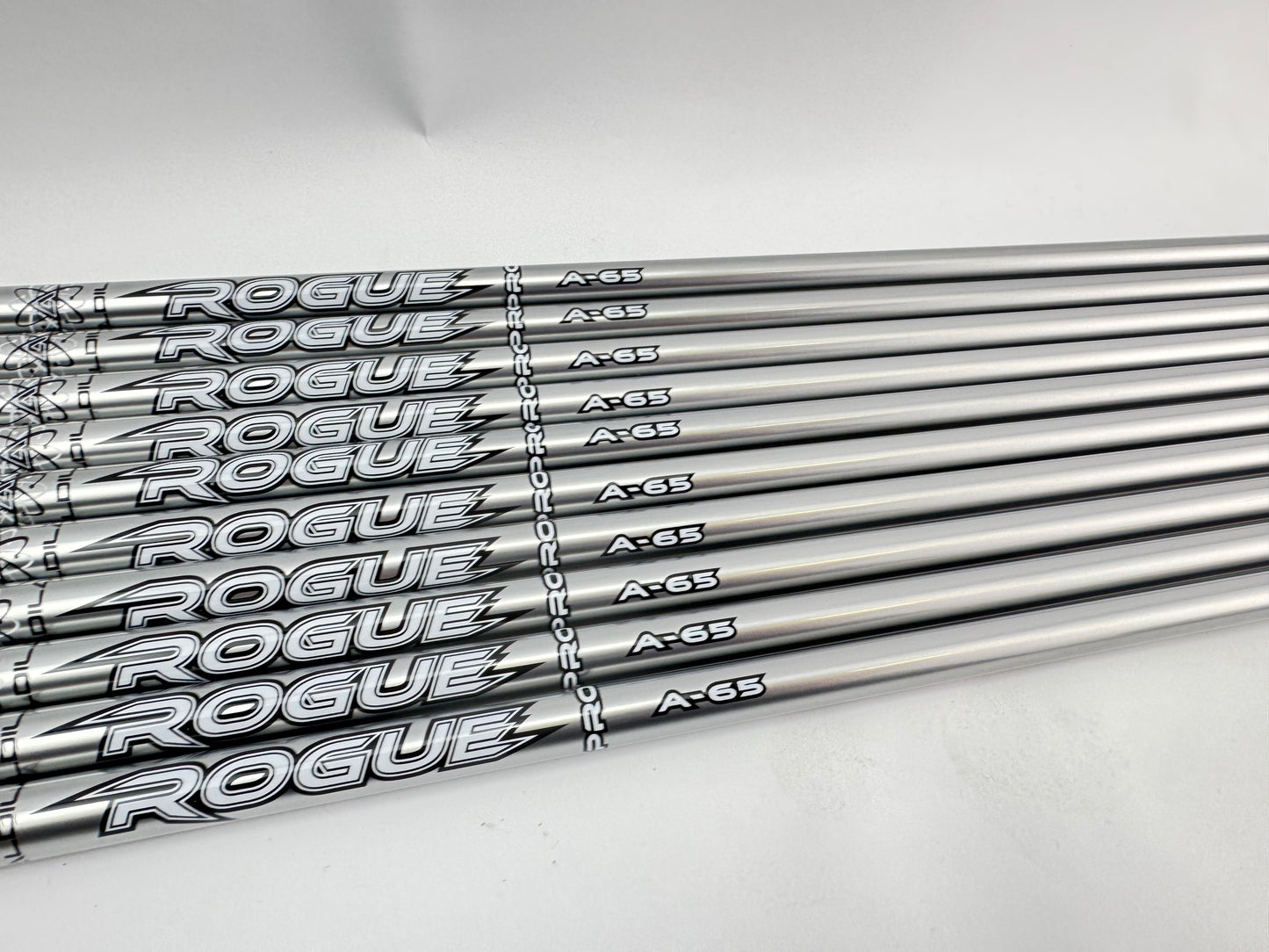 Aldila Rogue Pro Iron Shaft Set (10) 65 Senior Flex Graphite 40.25” /0.370 /New