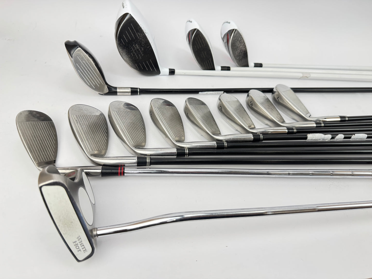Taylormade Golf Mens Package Set 13 Clubs Regular Graphite /New Grips /Bag/34345