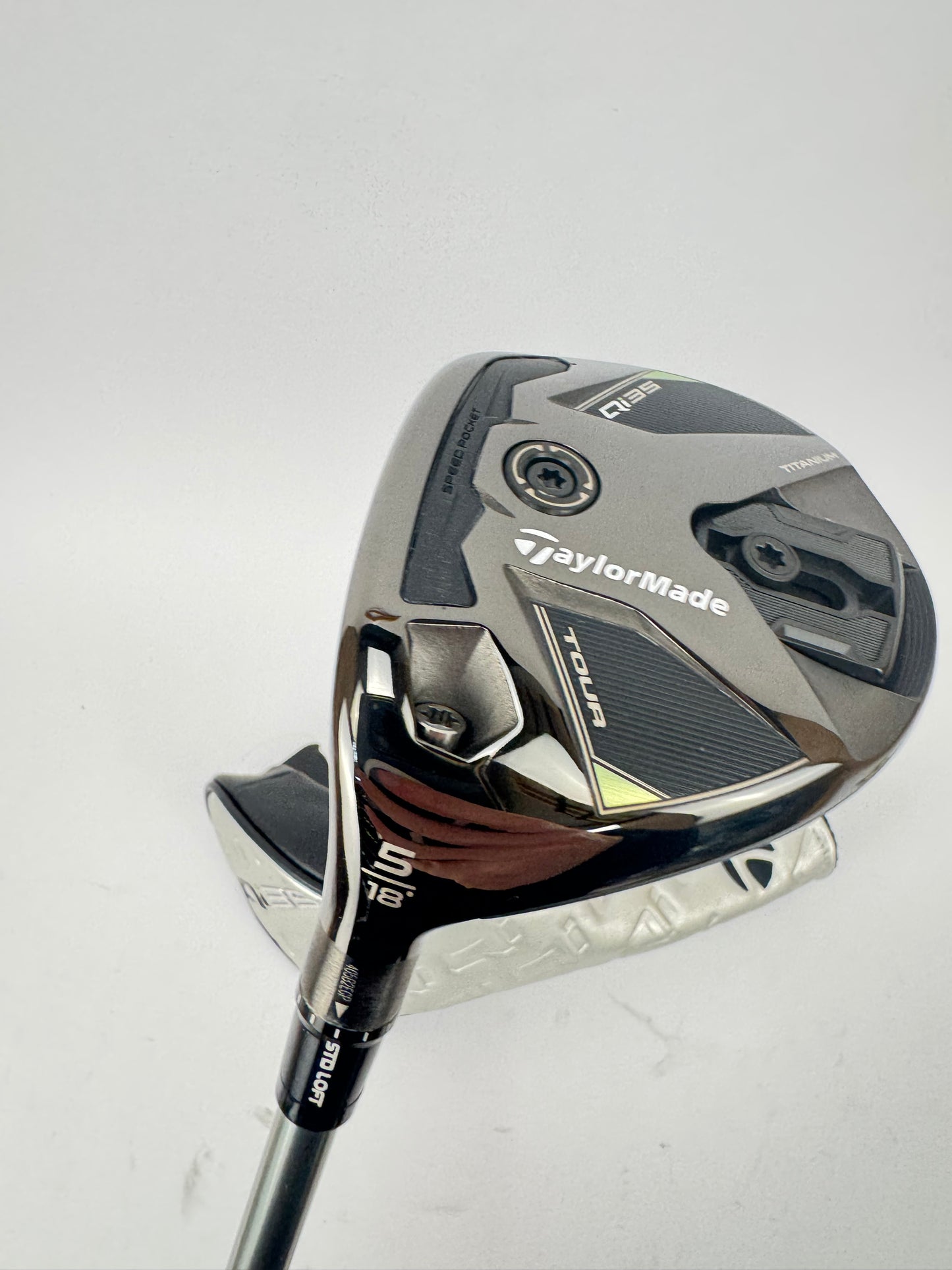 Taylormade Qi35 Tour 5 Wood Left Handed 18* Helium F4 Stiff Graphite /33707