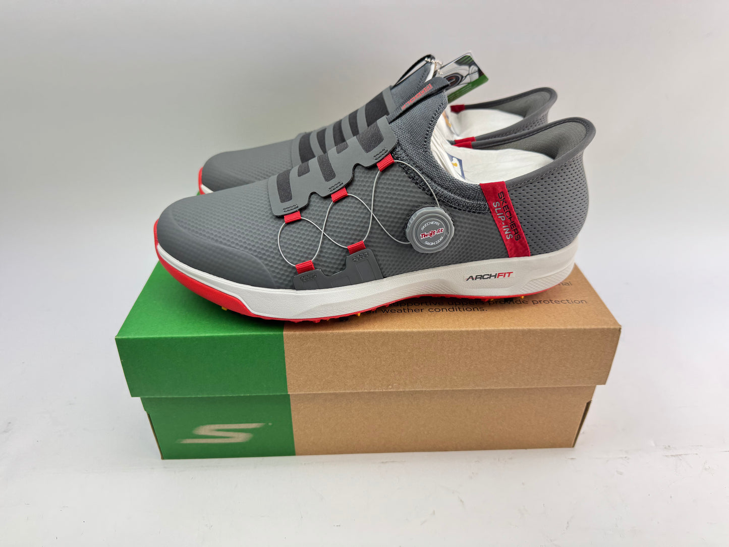 Skechers Go Golf Elite Vortex Slip In Golf Shoes Waterproof Twist Fit/8.5 /24133