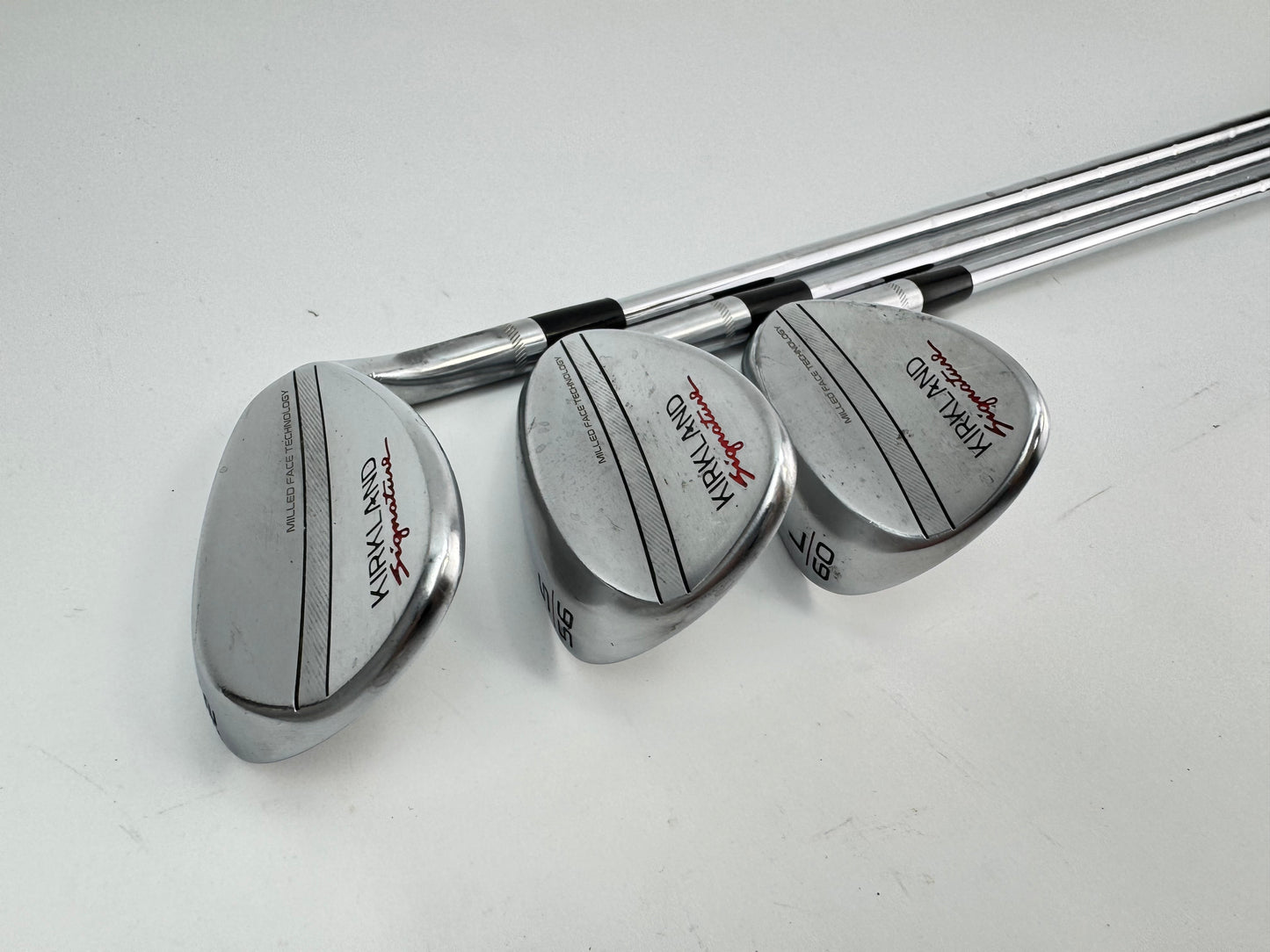 Kirkland Wedge Set 52, 56 + 60* Wedge Flex Steel /Right Handed /New Grips /26903