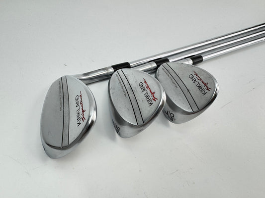Kirkland Wedge Set 52, 56 + 60* Wedge Flex Steel /Right Handed /New Grips /26903