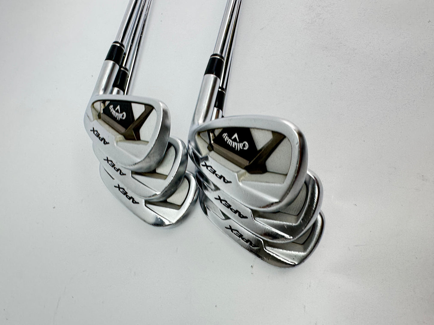 Callaway Apex 21 Irons 5-PW Elevate ETS 115 Stiff Flex Steel /New Grips /26217