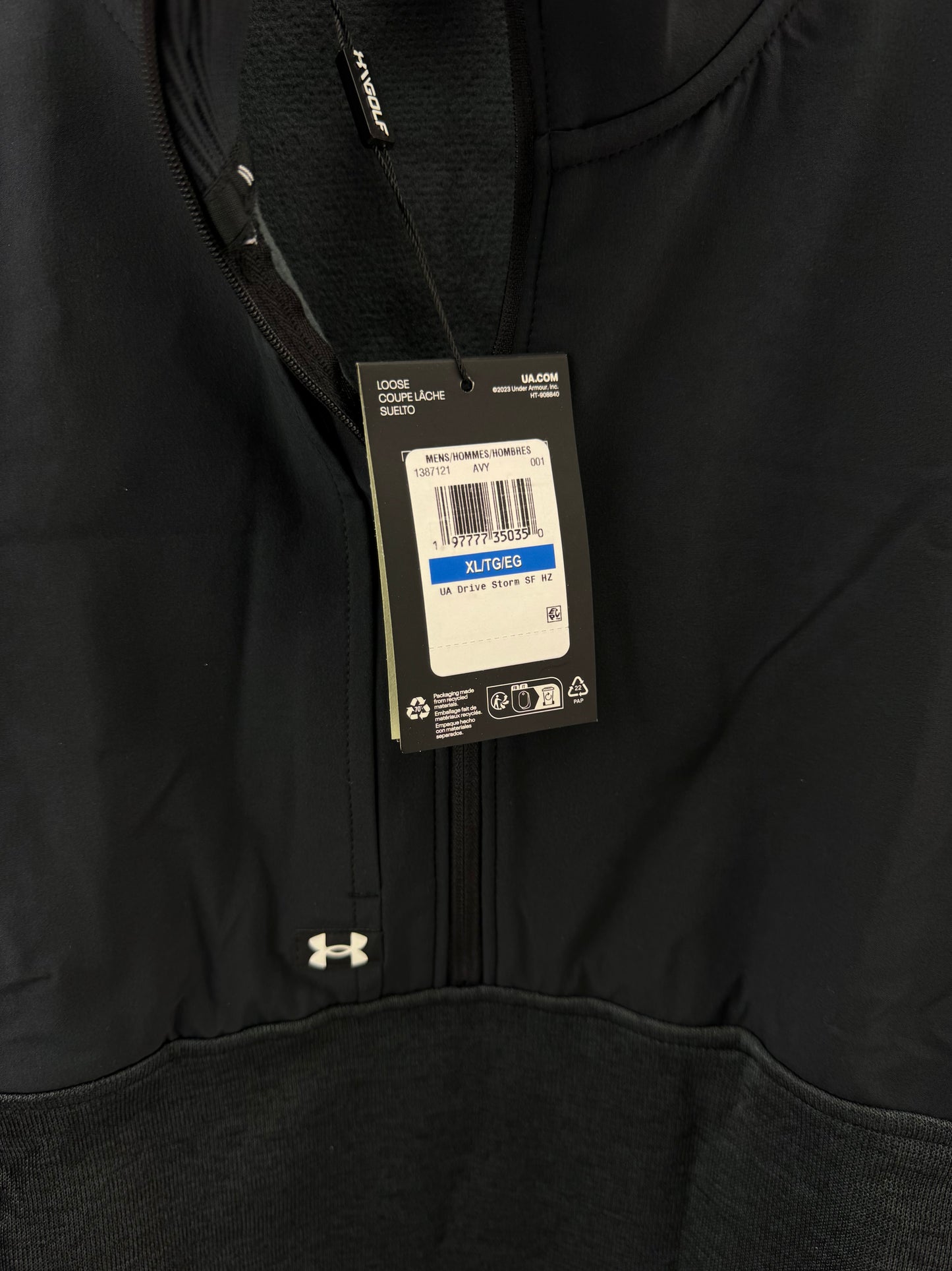 Under Armour Storm Pullover Drive Sweater Fleece 1/2 Zip UK XL /New /24113