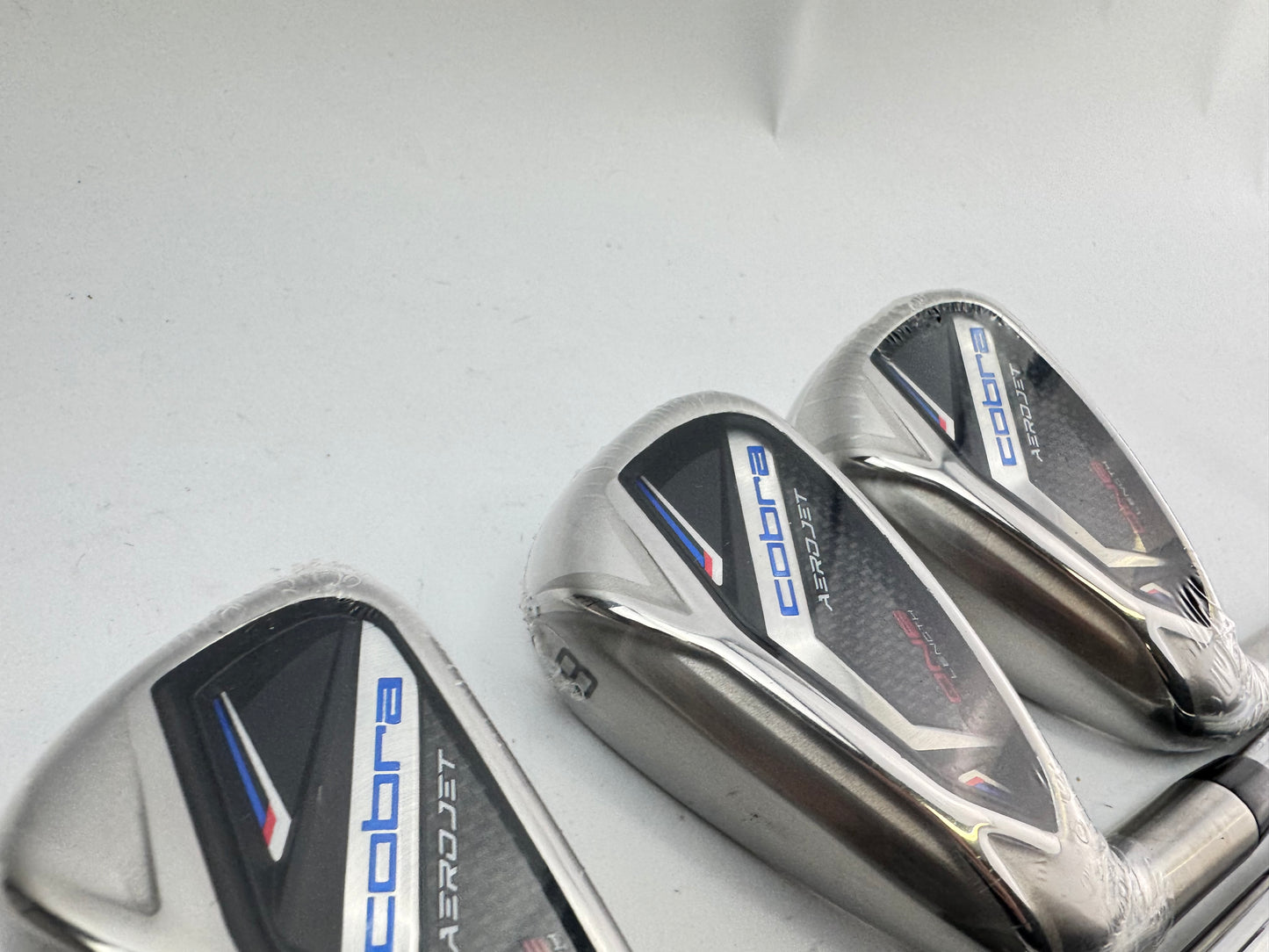 Cobra Aerojet One Length Irons 6,8+PW Left Handed KBS Regular Steel /New/30377