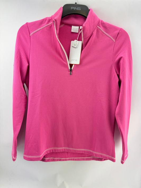 Ping Golf Women’s Pullover Midlayer Sonya 1/2 Zip UK 12 /Pink /New /22190