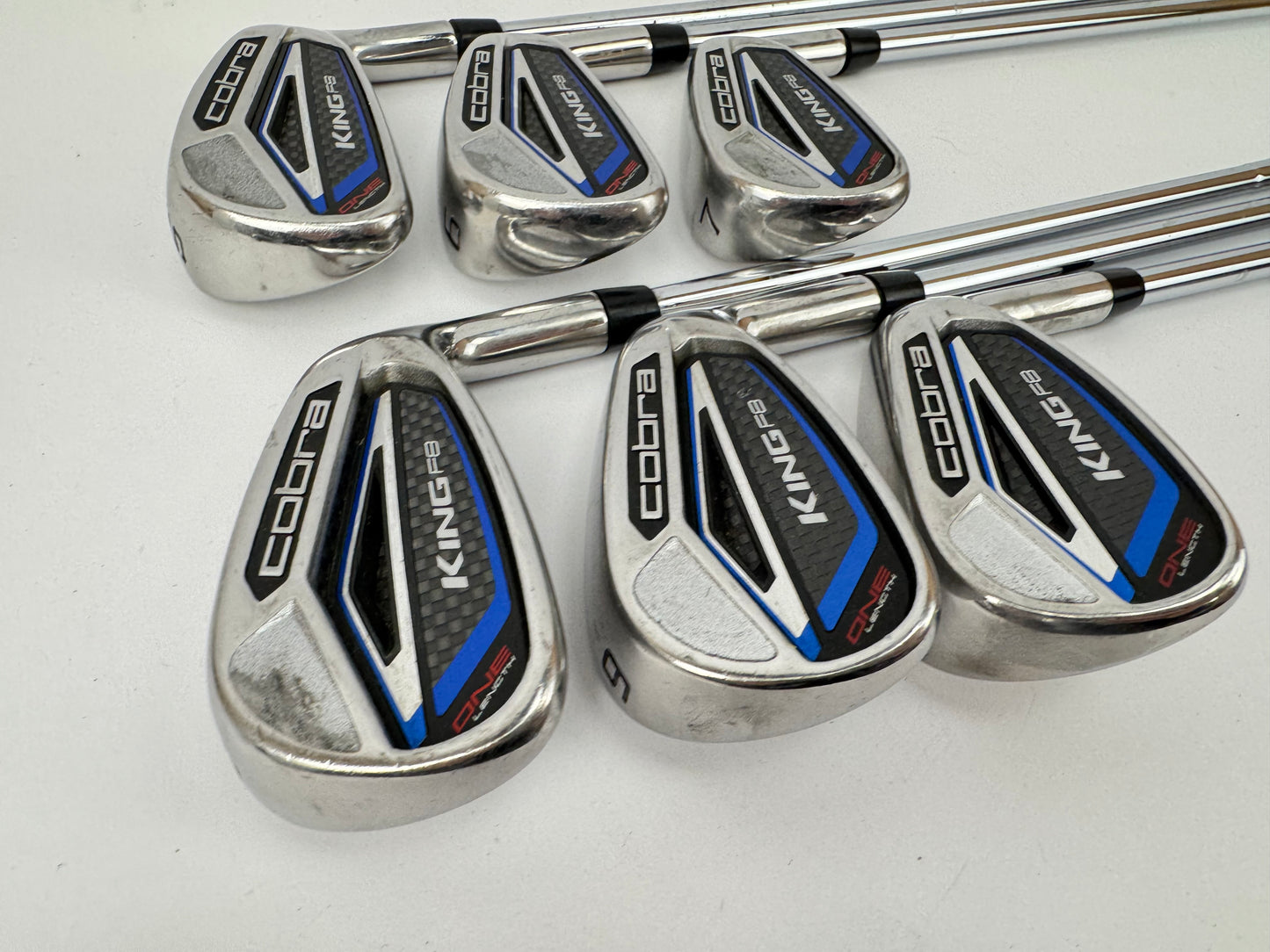 Cobra F8 One Length Irons 5-PW Regular Flex Steel /Right Handed /34060