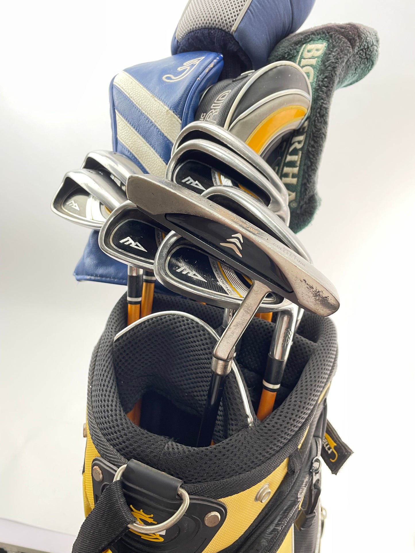 MD Golf Package Set 12 Clubs Regular Flex Graphite /Right /New Grips /Stand Bag
