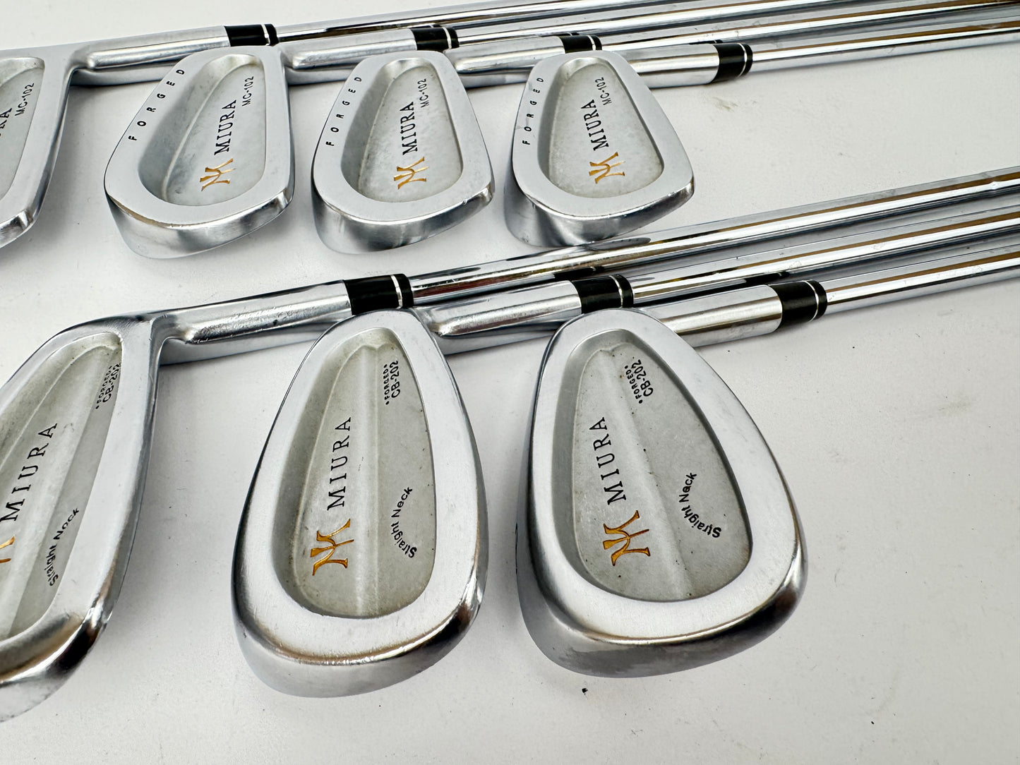 Miura MC-102/CB-202 Irons 4-PW Forged Nippon 1050GH Stiff Steel /New Grips/33953