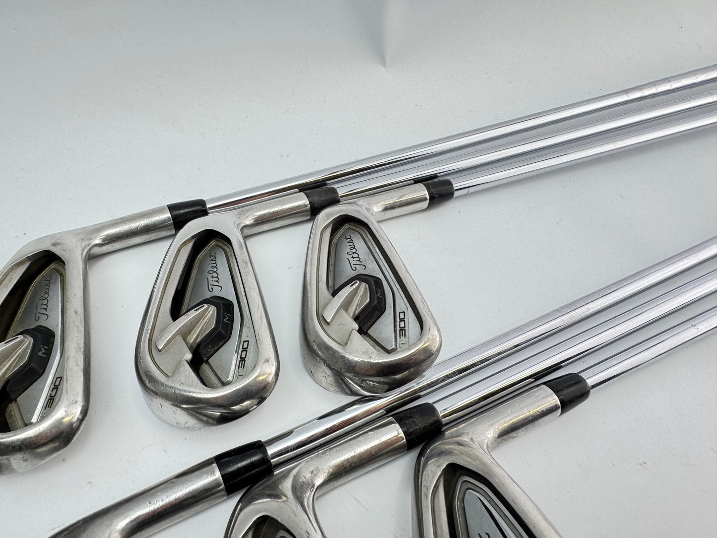 Titleist T300 Irons 5-PW AMT Red R300 Regular Flex Steel /Right/New Grips /30376