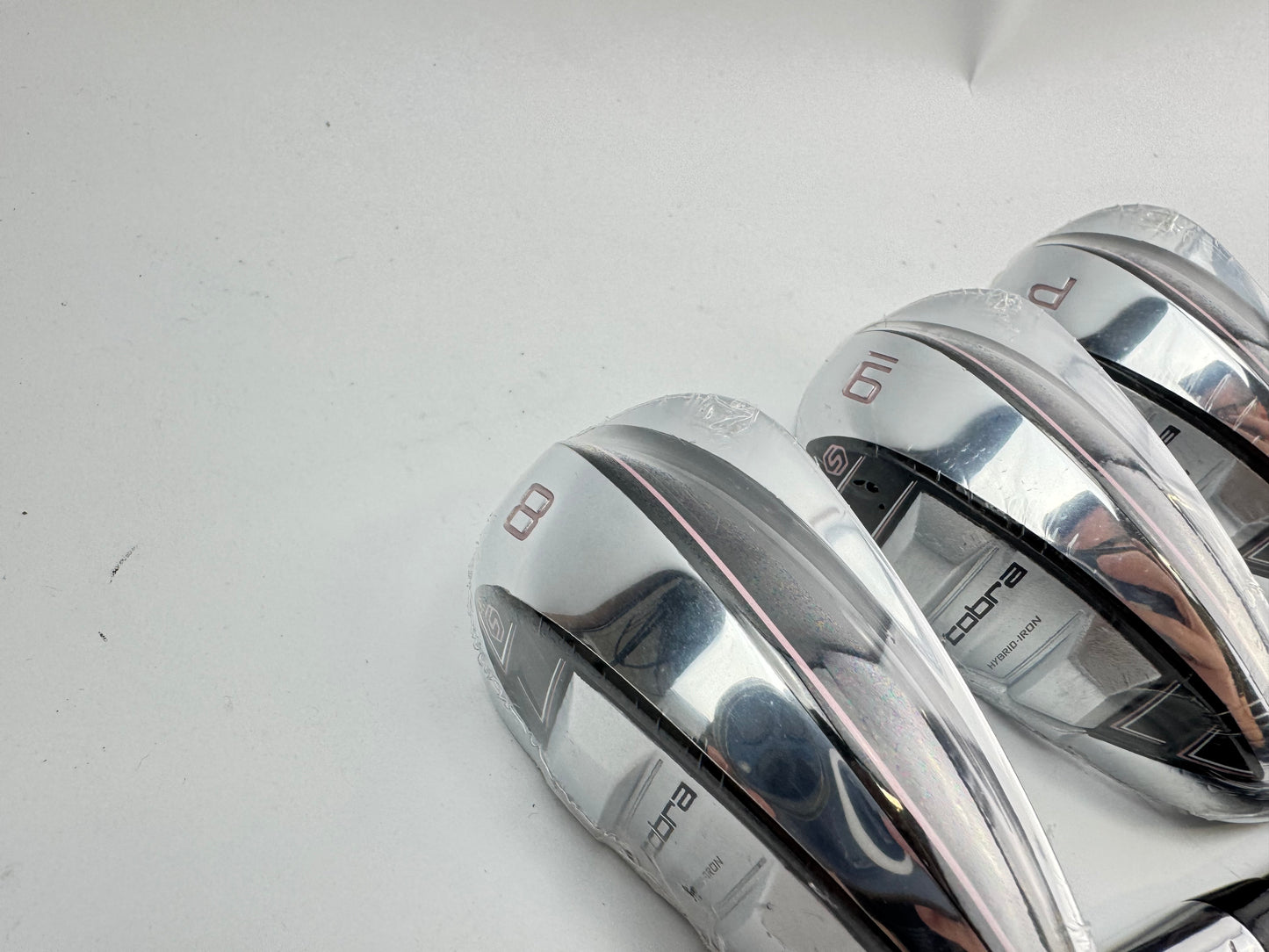 Cobra T Rail Ladies Irons 8,9+PW Left Handed KBS PGI 55 Ladies Graphite /30226