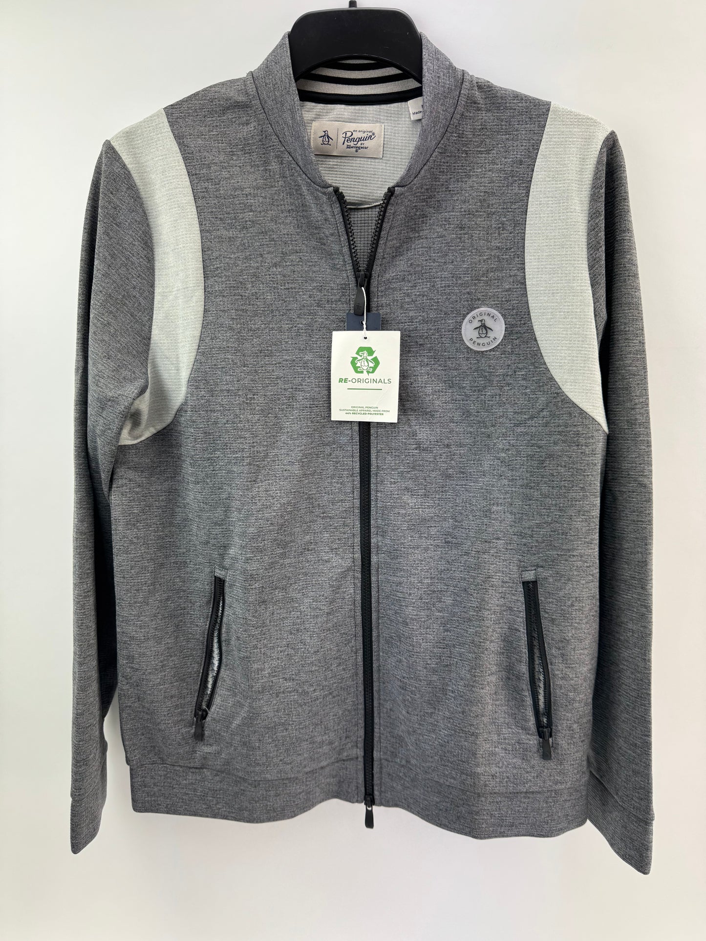 Penguin Golf Mens Bomber Jacket Full Zip 80’s Colourblock UK M /New /23727