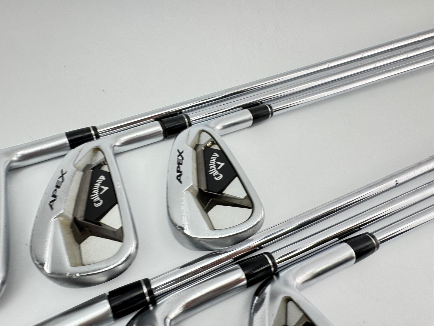 Callaway Apex 21 Irons 5-PW Elevate ETS 115 Stiff Flex Steel /New Grips /26217
