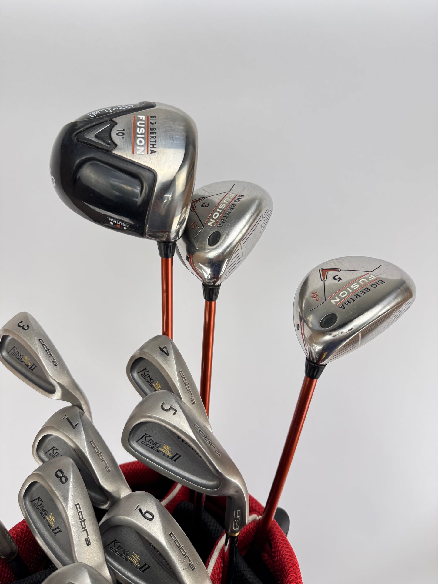 Cobra Callaway Package Set Mens (13 Clubs) Regular Flex /New Grips /Bag /32239