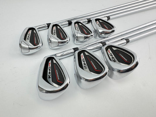 Cobra F9 Irons Speedback 5-SW KBS Tour 90 Stiff Flex Steel /Right /Lamkin /24536
