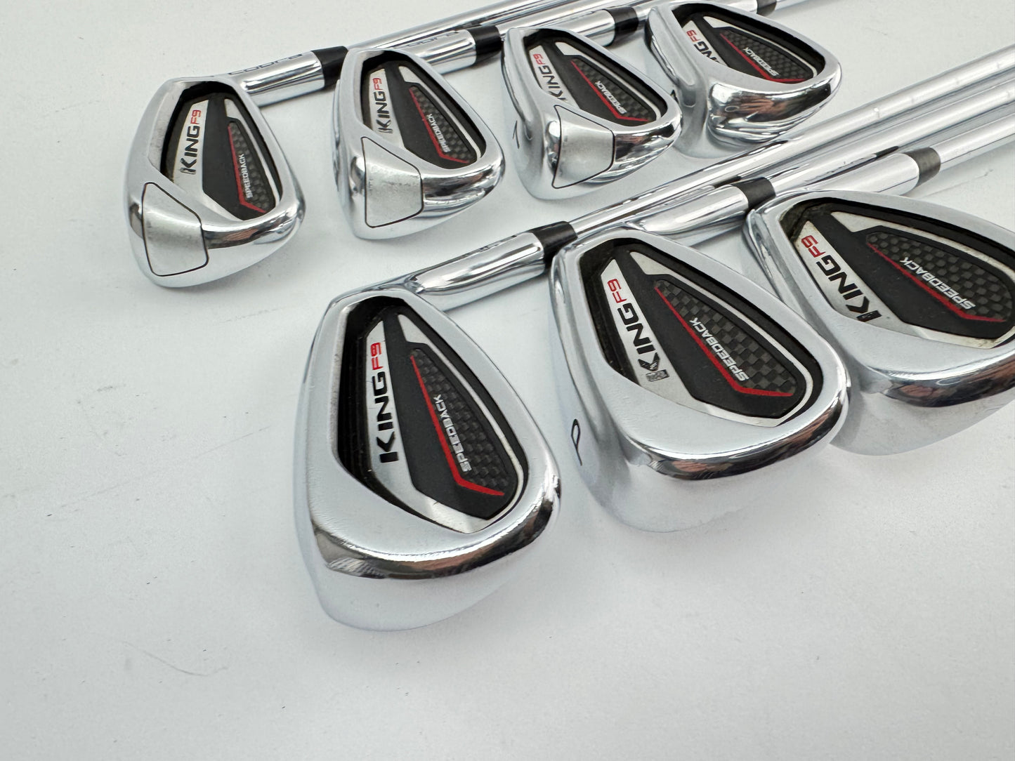 Cobra F9 Irons Speedback 5-SW KBS Tour 90 Stiff Flex Steel /Right /Lamkin /24536
