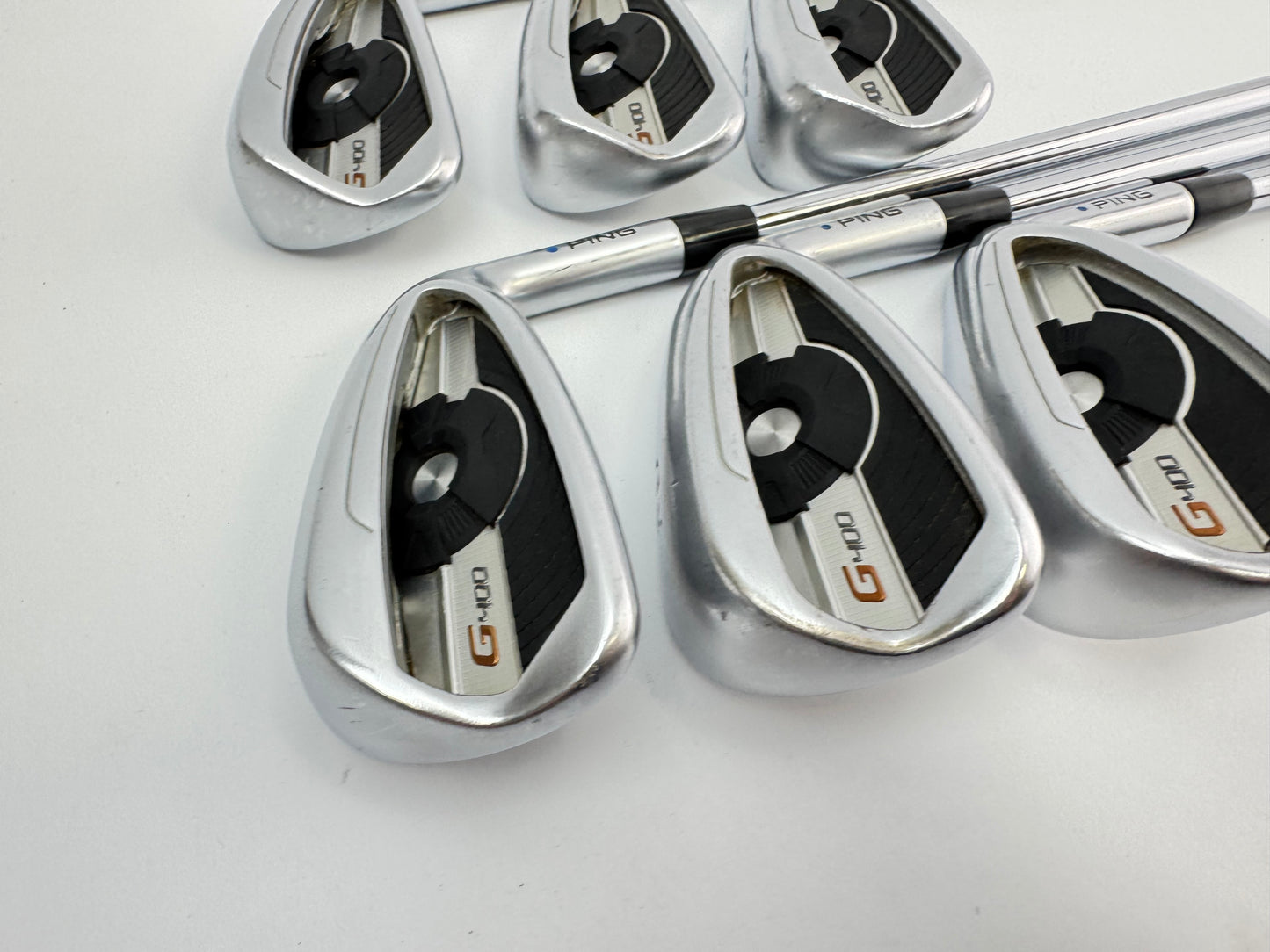 Ping G400 Irons 5-PW Blue Dot AWT 2.0 Regular Flex Steel /Right/New Grips /27631