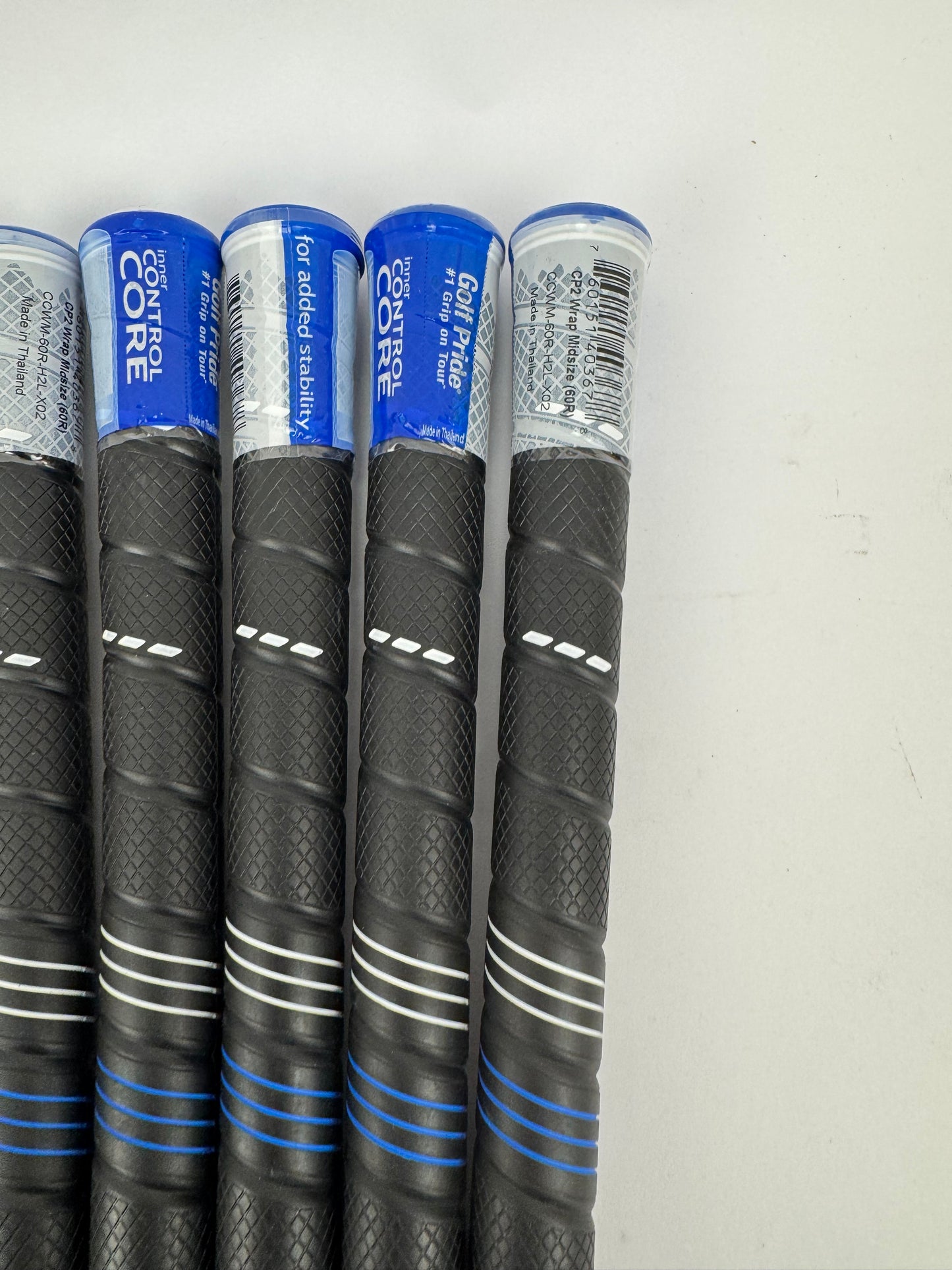 Golf Pride CP2 Wrap Golf Grips (7) Men’s Midsize /Black/Blue /New /32136