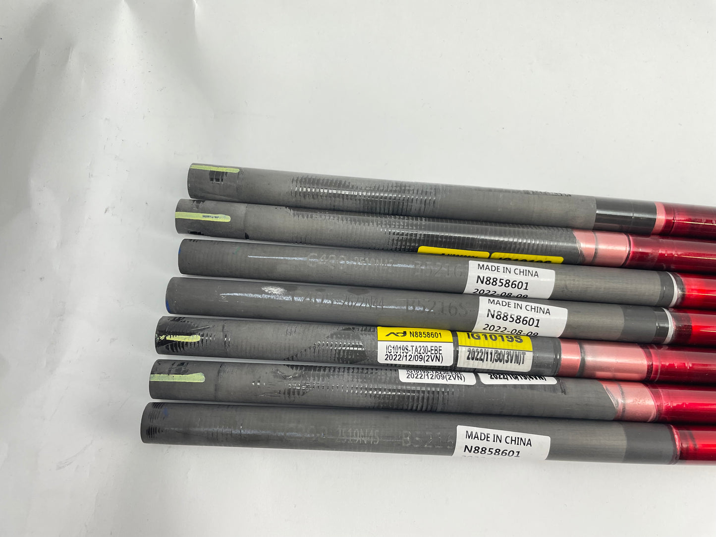 Fujikura Ventus Red HB Iron Shaft Set (7) 7S Stiff Graphite 41.5 /0.370 /New