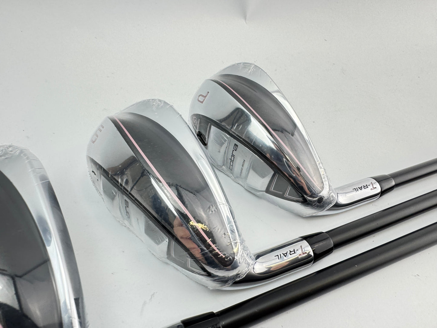 Cobra T Rail Ladies Irons 8,9+PW Left Handed KBS PGI 55 Ladies Graphite /30226