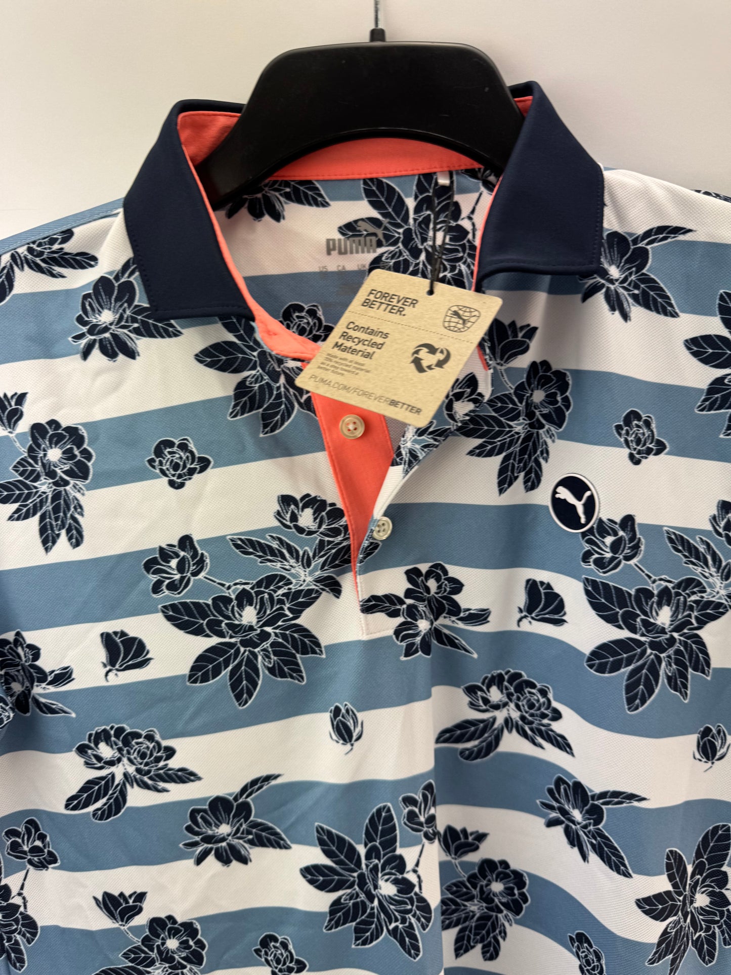 Puma Golf Polo Pique Garden Men’s Size UK Small/Blue/Navy /New /24638