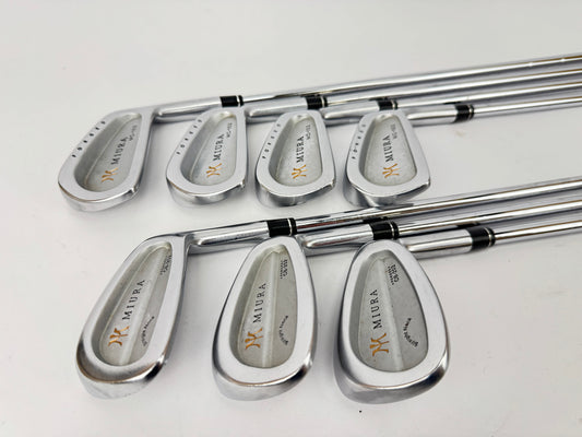 Miura MC-102/CB-202 Irons 4-PW Forged Nippon 1050GH Stiff Steel /New Grips/33953