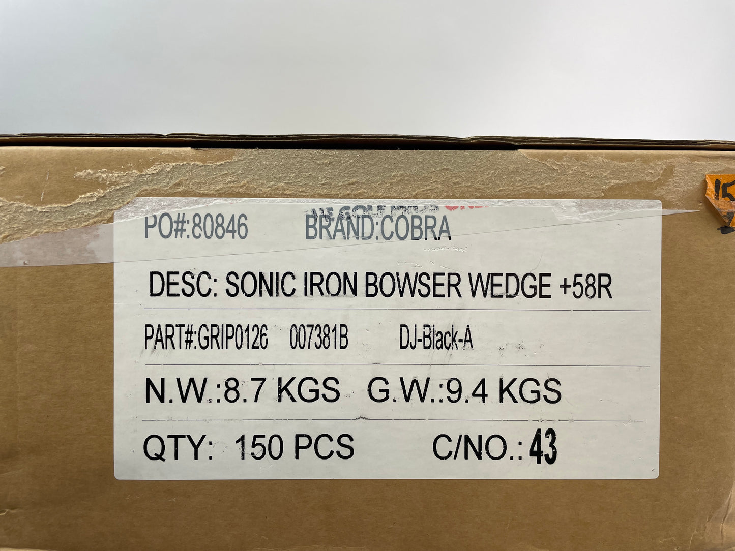 Lamkin Cobra Golf Grips Full Box (150) Black /Arccos Compatible /Brand New/29941