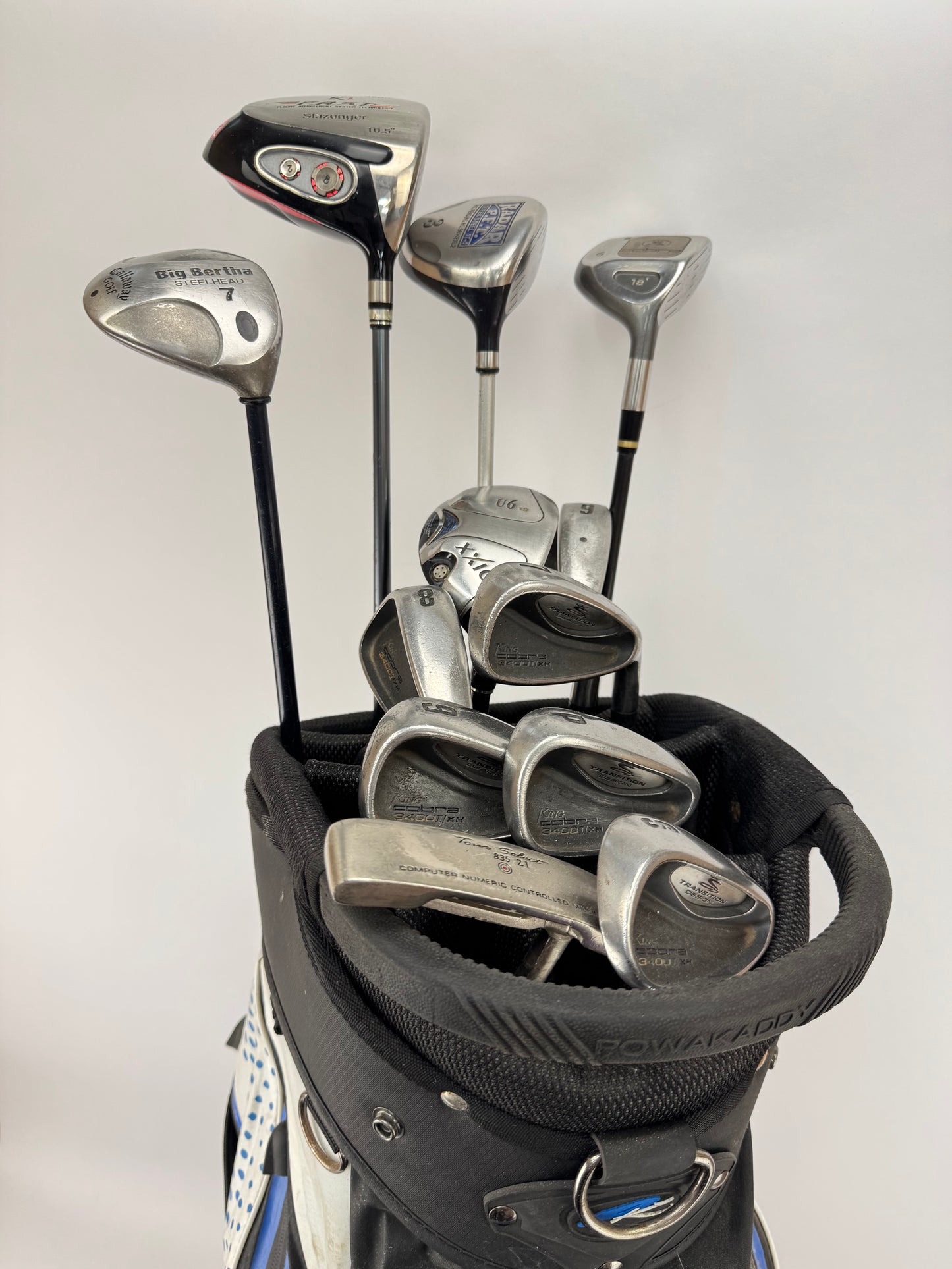 Mens Cobra Golf Package Set 12 Clubs Regular Graphite /New Grips /Bag /34403